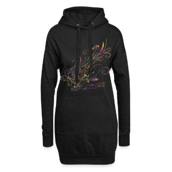 Bassklarinette Geschenkidee - Hoodie-Kleid - Schwarz - Vorne