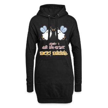 Boo Bees - N'ayez pas peur de mes Boo Bees - Ladies - Sweat-shirt à capuche long Femme - noir - Devant