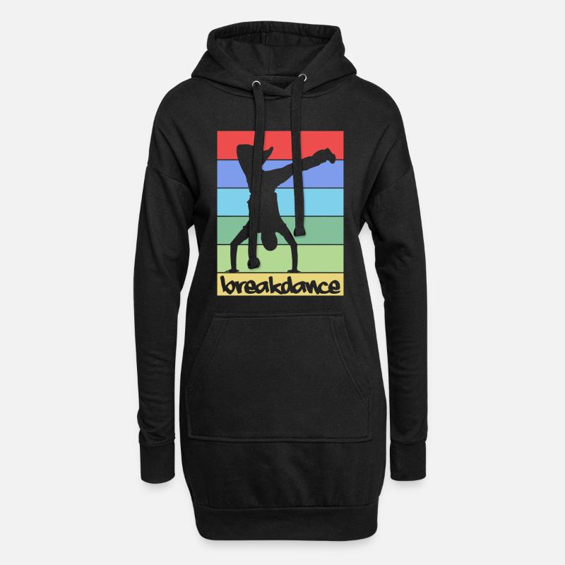 Breakdance Breakdancing - Hoodie Dress - black