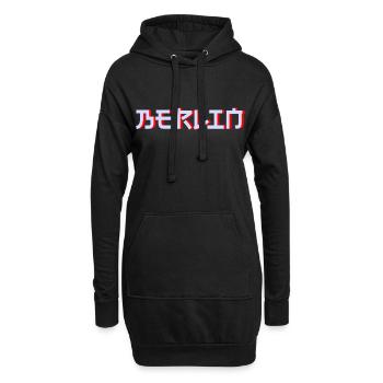 Berlin - Sweat-shirt à capuche long Femme - noir - Devant