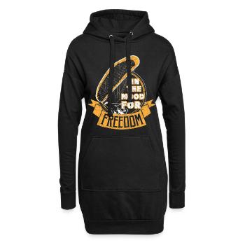 Paragleiten Freiheit Gleitschirmfliegen - Hoodie-Kleid - Schwarz - Vorne
