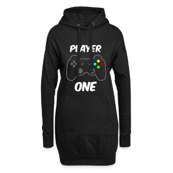 Player ONE - Player TWO Partnerlook - Sweat-shirt à capuche long Femme - noir - Devant