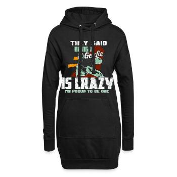 Eishockey Tormann Geschenk - Hoodie-Kleid - Schwarz - Vorne