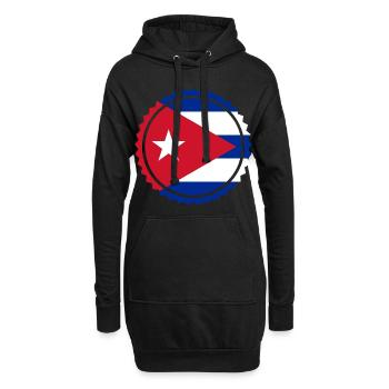 Cuba Kuba Flagge National Havanna Geschenk - Hoodie-Kleid - Schwarz - Vorne