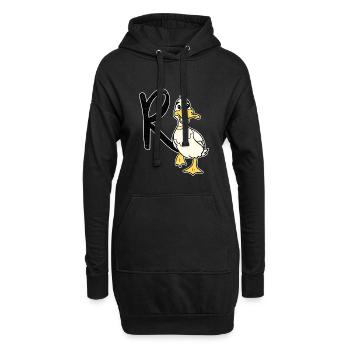 Pension - retraités - Retraite - Sweat-shirt à capuche long Femme - noir - Devant