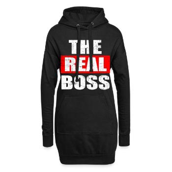 Ein richtiges TShirt für den Bossy, den Sie sagen - Hoodie-Kleid - Schwarz - Vorne