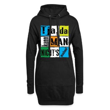 Tja, da kann man nicht's machen! - Hoodie-Kleid - Schwarz - Vorne