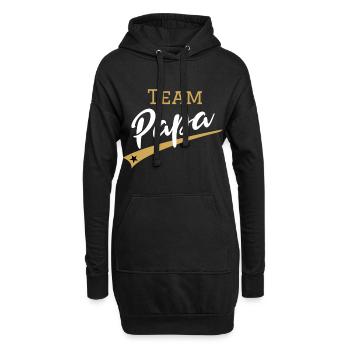 Cadeau de fête des pères de Team Dad en édition Gold - Sweat-shirt à capuche long Femme - noir - Devant