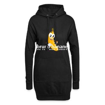 Bruno Banane (weiß) - Hoodie-Kleid - Schwarz - Vorne