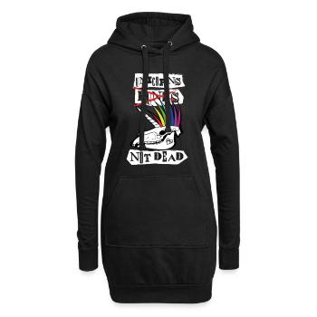Licornes pas Dead Punk Funny Head - Sweat-shirt à capuche long Femme - noir - Devant