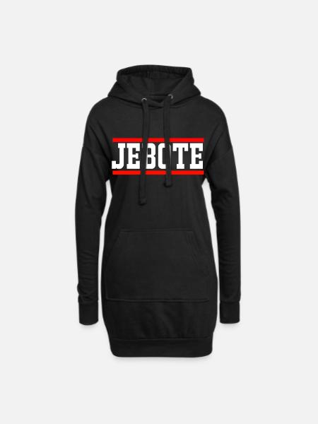 Jebote Jebiga Geschenk für Kroatien und Bosnien - Hoodie-Kleid - Schwarz