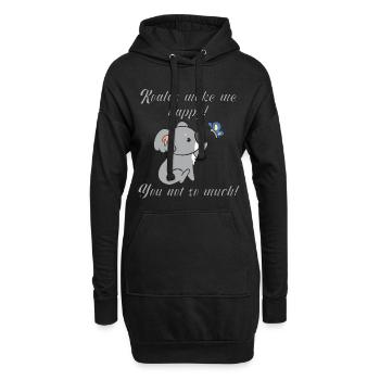 Les koalas me font plaisir! Vous pas tellement! - Sweat-shirt à capuche long Femme - noir - Devant
