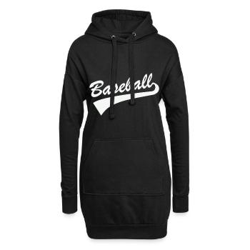 Casquette de baseball logo cadeau - Sweat-shirt à capuche long Femme - noir - Devant