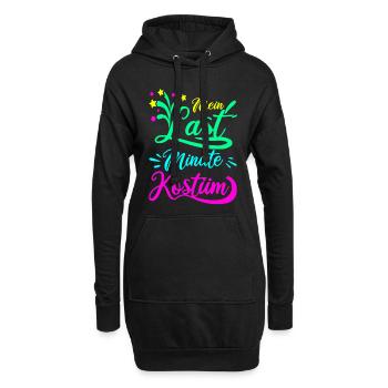 Fasching - Hoodie-Kleid - Schwarz - Vorne