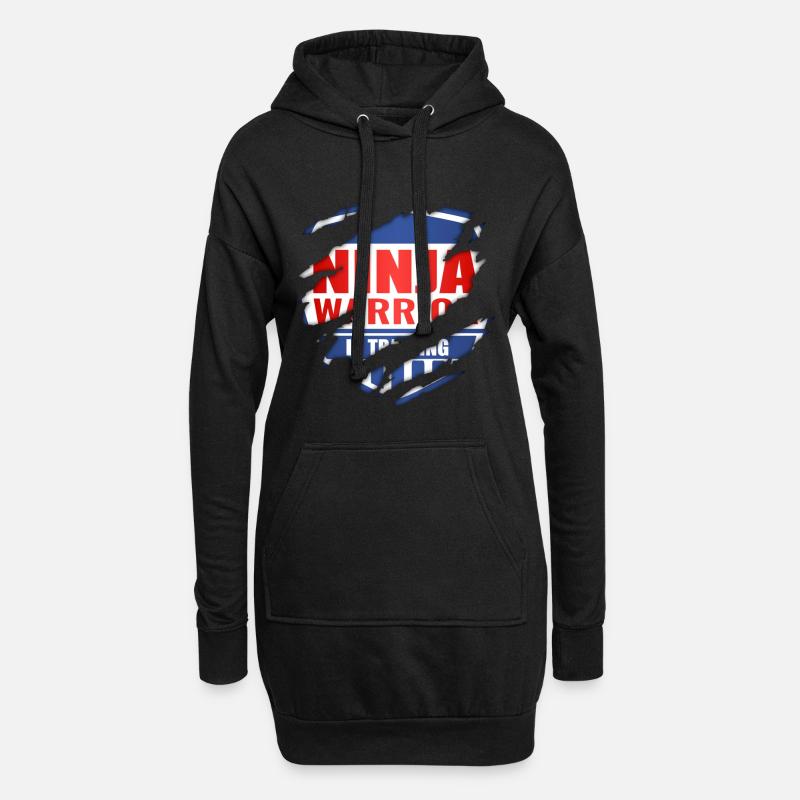 Ninja Warrior In Training - Hoodie Dress - black