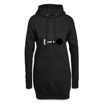 Mofa Hupe - Hoodie-Kleid - Schwarz - Vorne