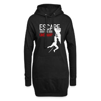 Kletterer Kletter T-Shirt - Hoodie-Kleid - Schwarz - Vorne