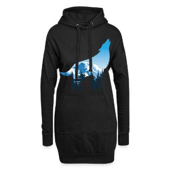 Fantastisches WolfTStück für WerwolfFanTStück " - Hoodie-Kleid - Schwarz - Vorne