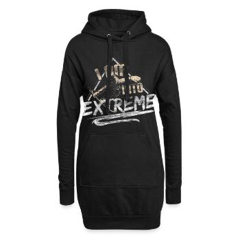 Snowboard neige hiver - Sweat-shirt à capuche long Femme - noir - Devant