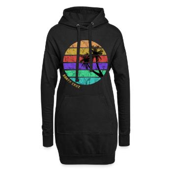 Santa Cruz Beach - Hoodie-Kleid - Schwarz - Vorne