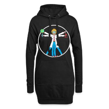 WissenschaftsHemd für einen Wissenschaftler, den - Hoodie-Kleid - Schwarz - Vorne