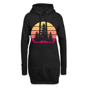 Retro Vintage Save Earth Umwelt Shirt für - Hoodie-Kleid - Schwarz - Vorne