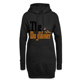Chien Rottweiler père parrain parrain amour des animaux - Sweat-shirt à capuche long Femme - noir - Devant