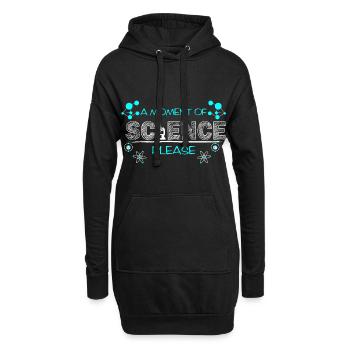 A Moment Of Science Please - Hoodie Dress - black - Front
