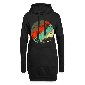 Alpinisme randonnée escalade rocher escalade - Sweat-shirt à capuche long Femme - noir - Devant