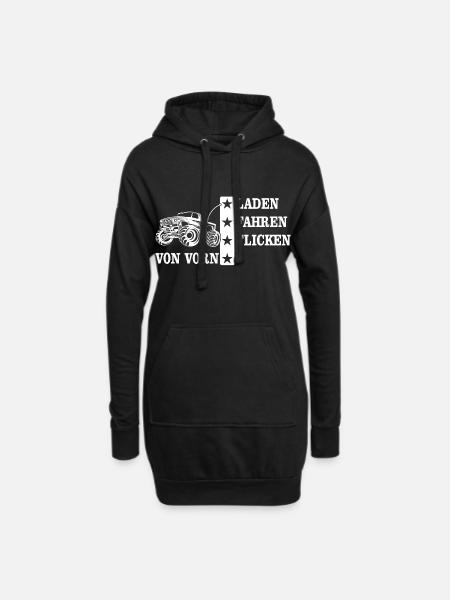 RC Car Modellauto Spruch - Hoodie-Kleid - Schwarz