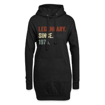 Legendary since 1975 - Sweat-shirt à capuche long Femme - noir - Devant