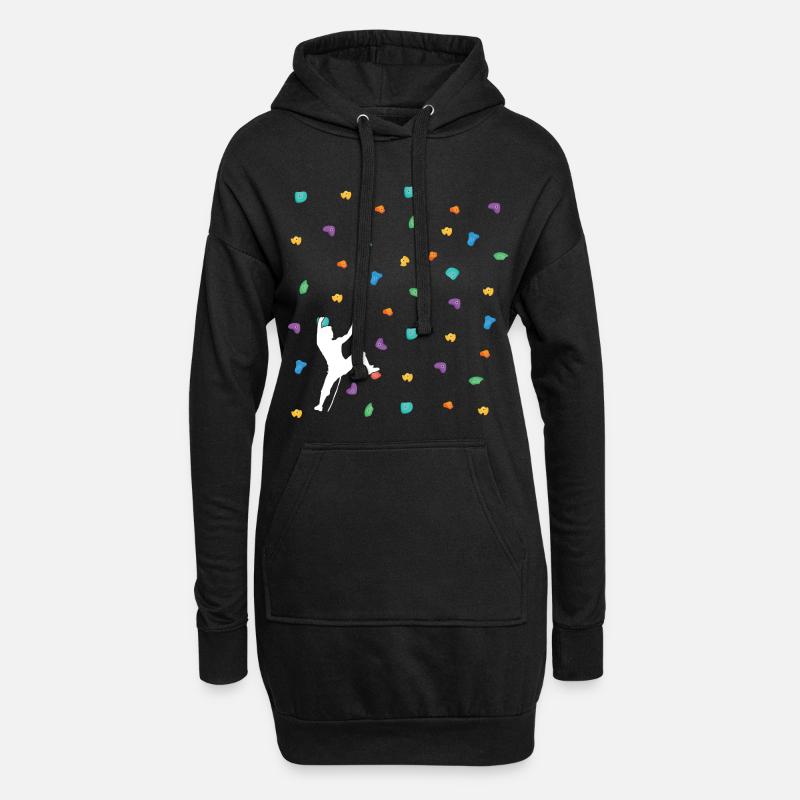 Klettern Evolution Shirt - evo Climbing T Shirt - Hoodie-Kleid - Schwarz