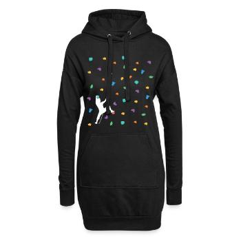 Klettern Shirt - Kletter T-Shirt Vintage - Hoodie-Kleid - Schwarz - Vorne