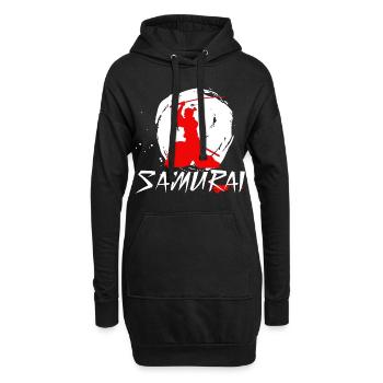 Samurai Sword Swing - Hoodie-Kleid - Schwarz - Vorne