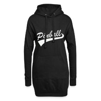 Lettrage de flipper flippern flipper - Sweat-shirt à capuche long Femme - noir - Devant