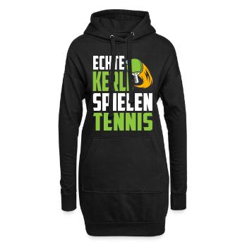 Tischtennis - Hoodie-Kleid - Schwarz - Vorne