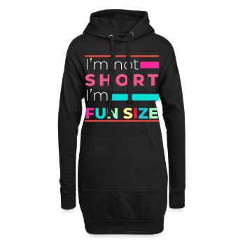 Je ne suis pas petit, je suis drôle de taille drôle - Sweat-shirt à capuche long Femme - noir - Devant