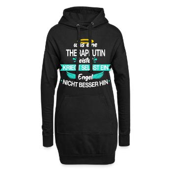 Therapeut Physiotherapeut Physio Beruf Spruch - Hoodie-Kleid - Schwarz - Vorne