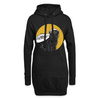 Le toit de miel résistant à la toxine - Sweat-shirt à capuche long Femme - noir - Devant