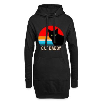 Cat Daddy - Hoodie-Kleid - Schwarz - Vorne