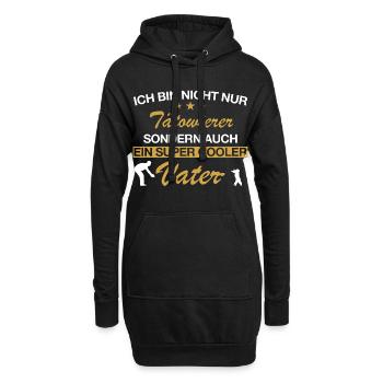 Tätowierer Tattoo Tätowierung Tätowieren Spruch - Hoodie-Kleid - Schwarz - Vorne
