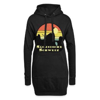 sächsische schweiz - Hoodie-Kleid - Schwarz - Vorne