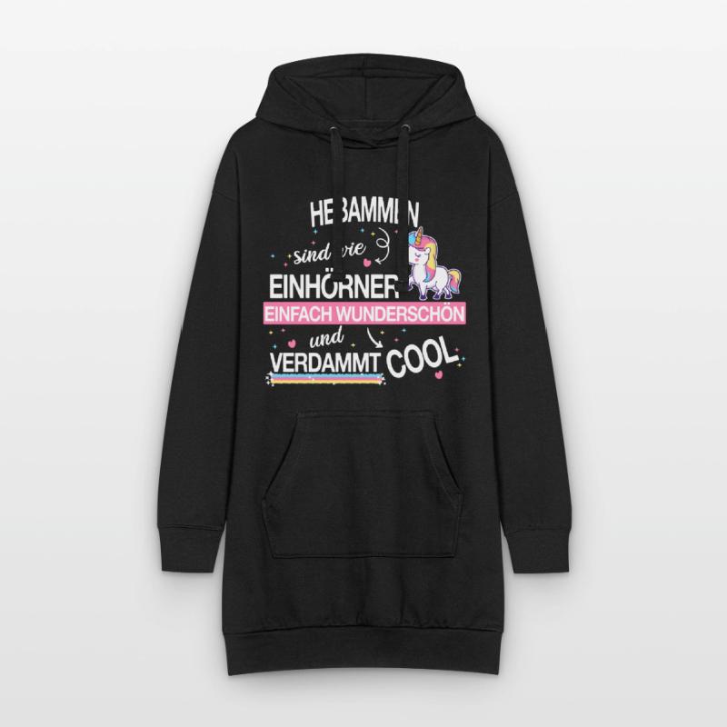 Hebamme Hebammen Entbindungspflegerin Beruf Spruch Hoodie-Kleid
