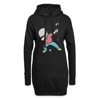 Dab Golf Tupfen Golf Golf Golfer - Sweat-shirt à capuche long Femme - noir - Devant