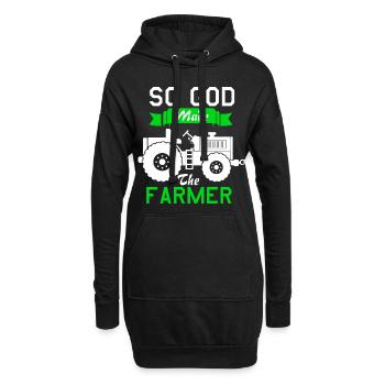Gott Bauer - Hoodie-Kleid - Schwarz - Vorne