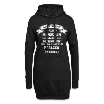 Pfalz Pfälzer Rheinlandpfalz Heimat Spruch - Hoodie-Kleid - Schwarz - Vorne