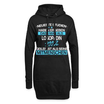 Logopädin Logopädie Rehabilitation Beruf Spruch - Hoodie-Kleid - Schwarz - Vorne
