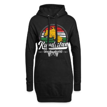 Kurdistan Freiheit Geschenkidee - Hoodie-Kleid - Schwarz - Vorne