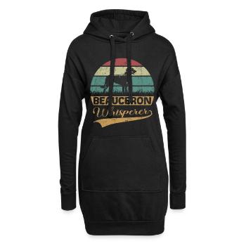 Beauceron Flüsterer - Hoodie-Kleid - Schwarz - Vorne