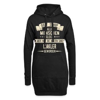 Makler Immobilienmakler Immobilien Beruf Spruch - Hoodie-Kleid - Schwarz - Vorne